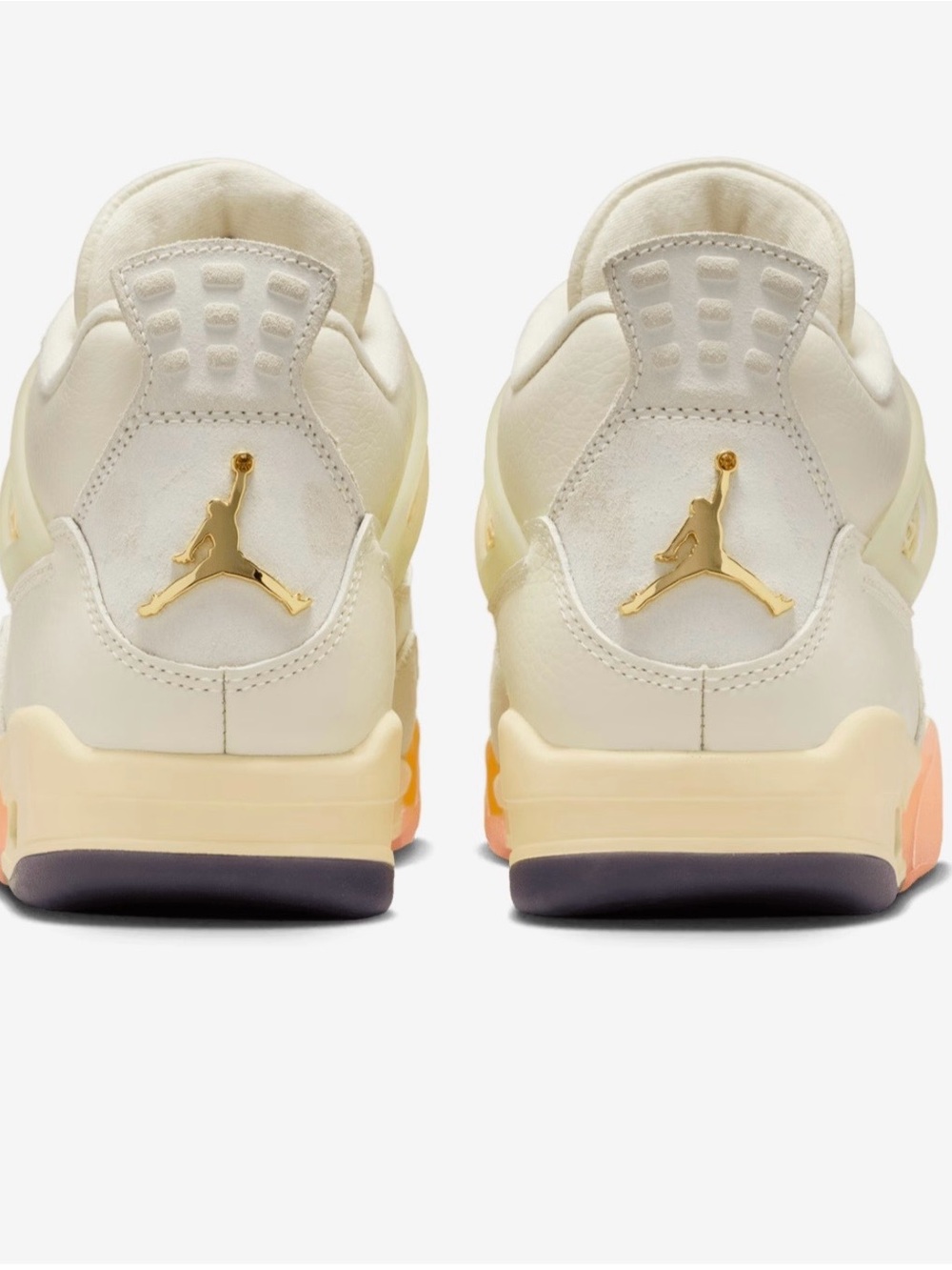 Air Jordan 4 retro Women’s Birds of paradise - Cream with Coral Details - Picture 2 of 12